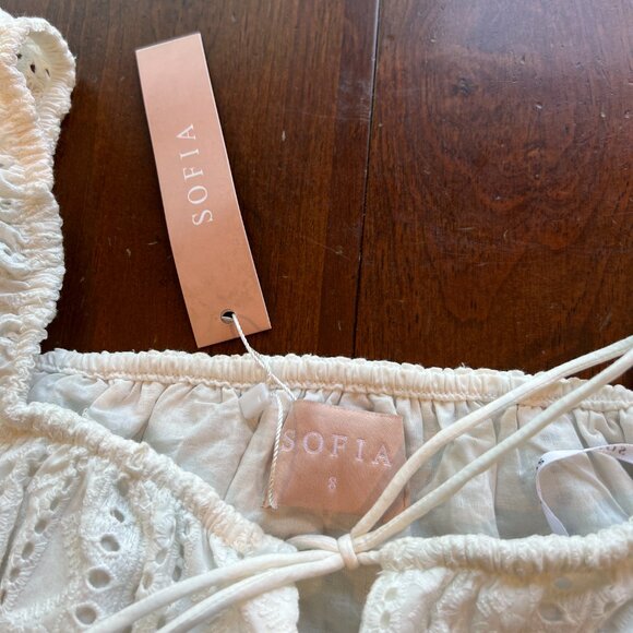 Sofia The Label White Crop Top - Picture 2 of 5